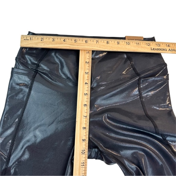 Victoria's Secret PINK Ultimate V High Waist Legging In Black Shine Size:M4-6NWT - Picture 11 of 16